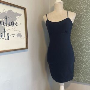 SPANX Black Spoil Me Cotton Adjustable Strap Slip Size Large